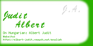judit albert business card